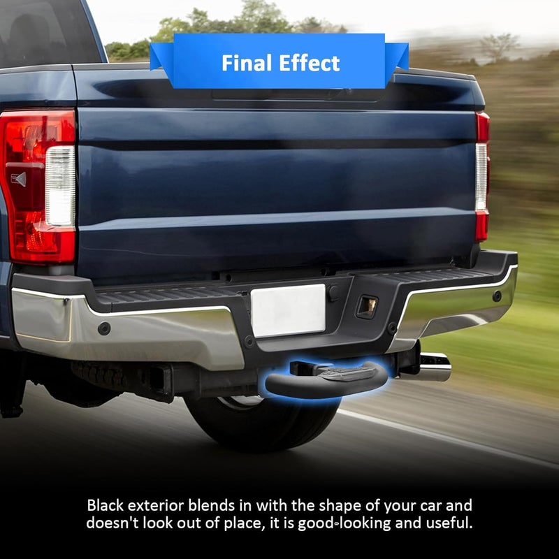 Wsays Towing Hitch Step Rear Bumper Guard Bar for 2 inch Receiver Mount Compatible with SUV, Truck, Pickup - Image 2